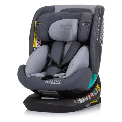 CHIPOLINO Autosedačka Supreme i-Size 40-150cm Isofix 360, Granite