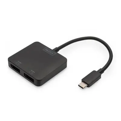 DIGITUS USB-C - 2x DP MST Video Hub DP 1.4, 4K/60Hz, DS-45339