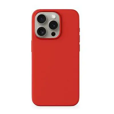 Epico Mag+ Silicone Case for iPhone 15 - MagSafe compatible - tmavě červená