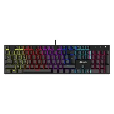 C-TECH Morpheus RGB/Drátová USB/CZSK-Layout/Černá, GKB-11