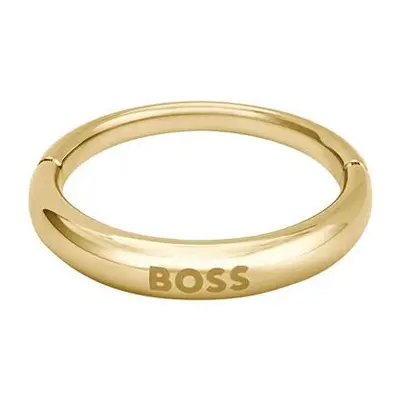 Hugo Boss Minimalistický pozlacený prsten pro ženy 1580620 52 mm