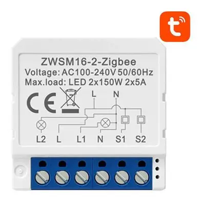 Chytrý spínací modul ZigBee Avatto ZWSM16-W2 TUYA