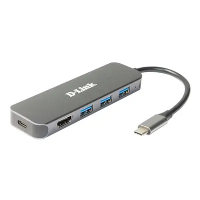 D-Link DUB-2333 5-in-1 USB-C Hub with HDMI/Power Delivery, DUB-2333