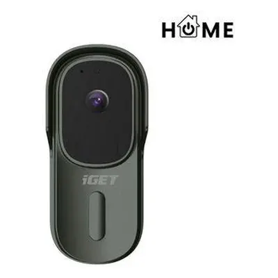 iGET HOME Doorbell DS1 Anthracite - WiFi bateriový videozvonek, FullHD, obousměrný zvuk, CZ apli