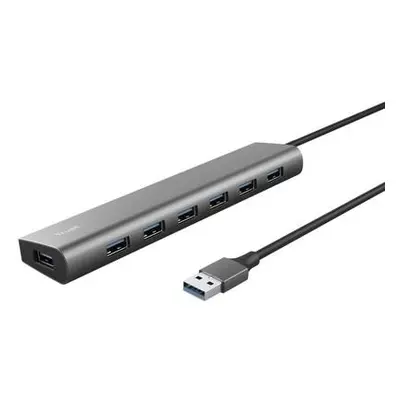 TRUST rozbočovač HALYX, 7portový rozbočovač USB 3.2 Gen1, 24967