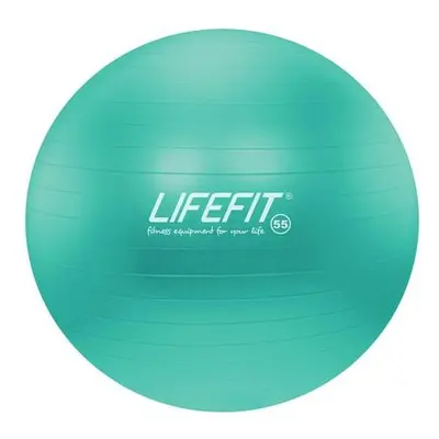 Gymnastický míč LIFEFIT ANTI-BURST 55 cm, tyrkysový