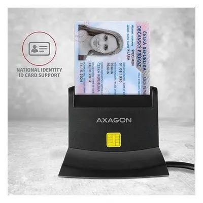 AXAGON CRE-SM2 USB Smart Card & SD/microSD/SIM card reader, CRE-SM2