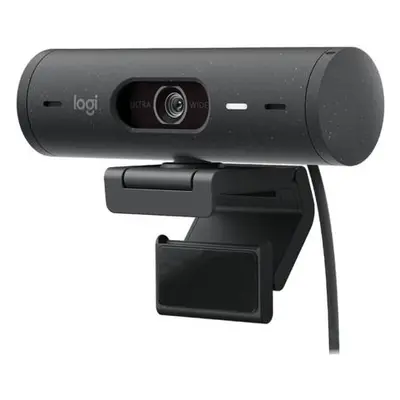 Logitech webkamera BRIO 500, Full HD, 4x zoom,RightLight 4 s HDR, grafitová,USB-C, 960-001422