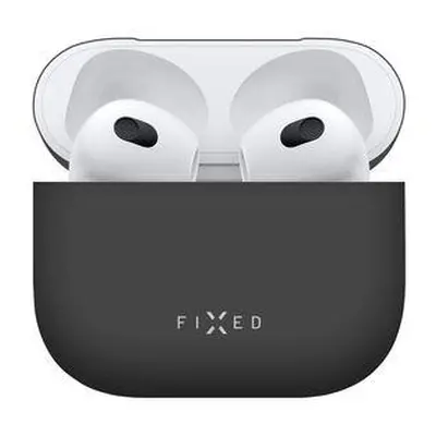 Ultratenké silikonové pouzdro FIXED Silky pro Apple Airpods 3, černé