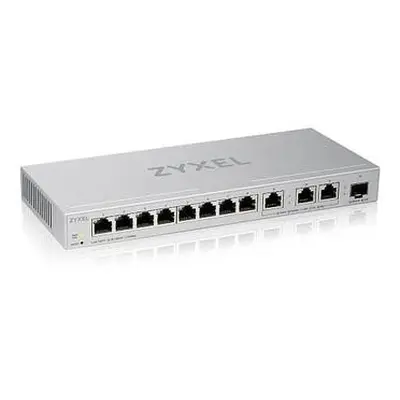 Zyxel XGS1250-12 v2, 12-Port Gigabit webmanaged Desktop Switch with 8 port 1G + 3-Port MultiGig 