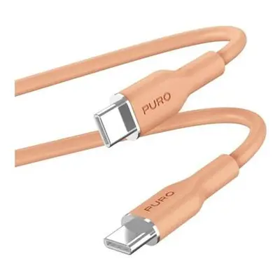 Puro kábel Soft Silicone Cable USB-C to USB-C 1.5m - Peach