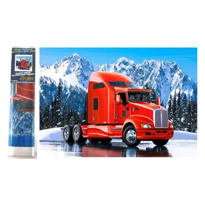 Norimpex Diamantové malování Červený kamion Kenworth 30x40cm