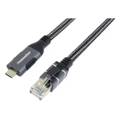 PremiumCord Ethernetový kabel USB-C -> LAN RJ45 10/100/1000 MBIT 1m