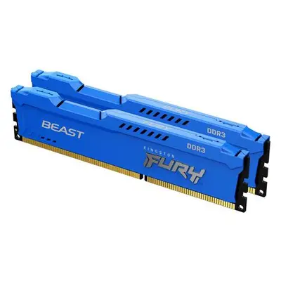 Kingston FURY Beast DDR3 16GB (Kit 2x8GB) 1600MHz DIMM CL10 modrá, KF316C10BK2/16