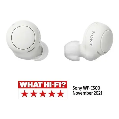 Sony True Wireless WF-C500,bílá