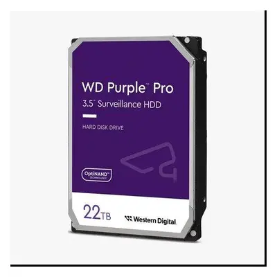 WD Purple Pro WD221PURP - Pevný disk - 22 TB - sledování, chytré video - interní - 3.5" - SATA 6