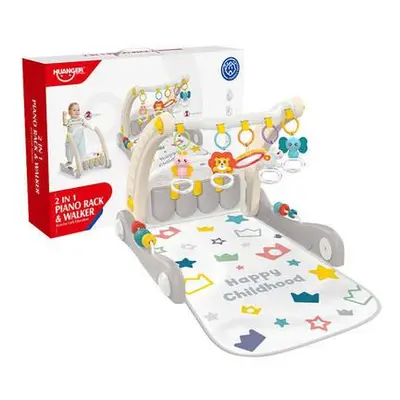 Interactive educational 2-in-1 walker + piano Huanger HE0621