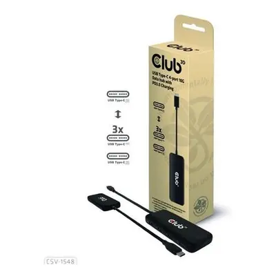 Club3D hub 1xUSB-C na 4xUSB-C, 10Gbps port, PD 3.0, CSV-1548