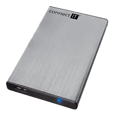 CONNECT IT externí box LITE pro HDD 2,5" SATA, USB 3.0 stříbrný, CI-1045