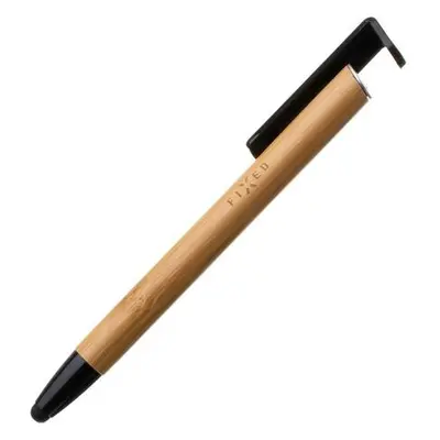 Propiska 3v1 se stylusem a stojánkem FIXED Pen, antibakteriální povrch, bambusové tělo