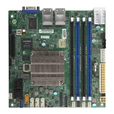 SUPERMICRO mini-ITX MB Atom C3758 (8-core), 4x DDR4 ECC DIMM, 12xSATA, 1x PCI-E 3.0 x4, 4x 1GbE