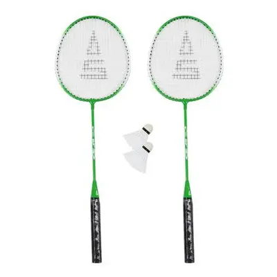 Badmintonový set SULOV, 2x raketa, 2x míček, vak - zelený