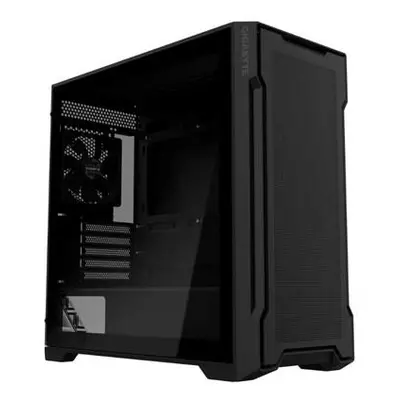 GIGABYTE PC Skříň GB-C102G, Mid Tower, 2x USB3.0, Průhledná bočnice, 2x 120mm Fan, černá, GB-C10