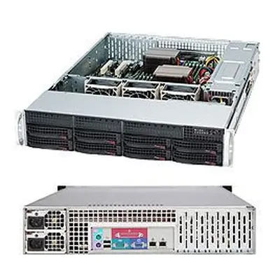 SUPERMICRO 2U chassis 8x 3,5" HS SAS3/SATA, 2x800W (80PLUS Titaninum) , CSE-825TQC-R802LPB