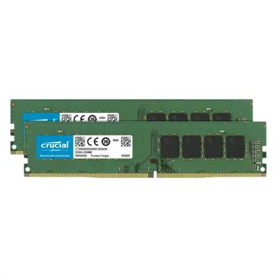 Crucial - DDR4 - sada - 16 GB: 2 x 8 GB - DIMM 288-pin - 3200 MHz / PC4-25600 - CL22 - 1.2 V - b