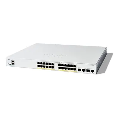 Cisco Catalyst 1200-24FP-4G - Přepínač - L3 - inteligentní - 24 x 10/100/1000 (PoE+) + 4 x Gigab