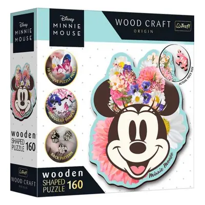 TREFL Wood Craft Origin puzzle Stylová Minnie 160 dílků