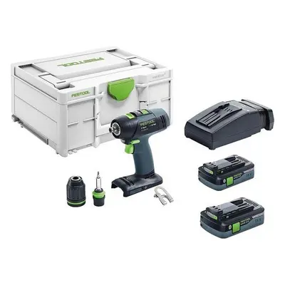 FESTOOL 576446 Akušroubovák 18V 4,0Ah Li-ion T 18+3 HPC 4,0 Plus