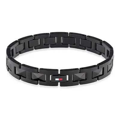 Tommy Hilfiger Pánský černý náramek Geometric 2790568