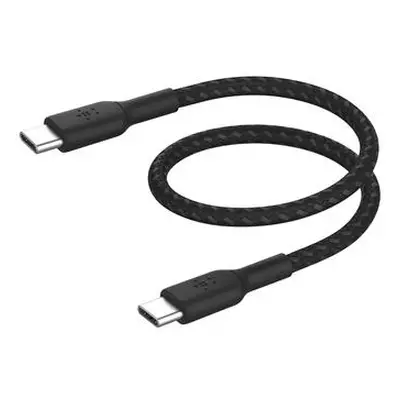 Belkin USB-C na USB-C kabel, 15cm, černý - odolný