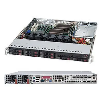 SUPERMICRO 1U chassis 8x 2,5" HS SAS/SATA, 2x700W (Gold), CSE-113TQ-R700CB