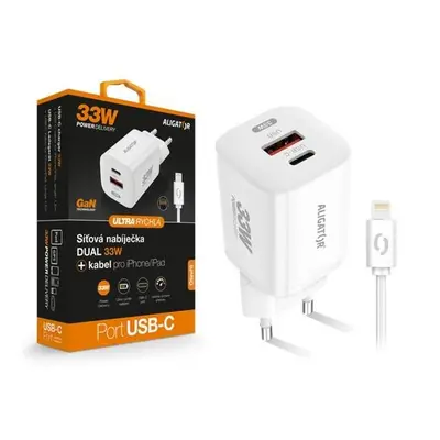 ALI CN GaN 33W, USB-C/IPH, bílá CHPD0022