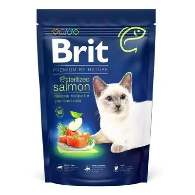 Brit Premium by Nature Cat. Sterilized Salmon, 1,5kg granule pro kočky