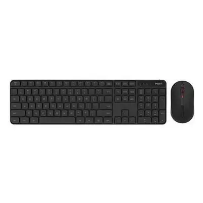 MIIIW Wireless Keyboard and Mouse Combo Set (Black),