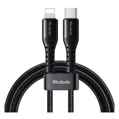 Kabel USB-C na lightning Mcdodo CA-5630, 36W, 0,2 m (černý)