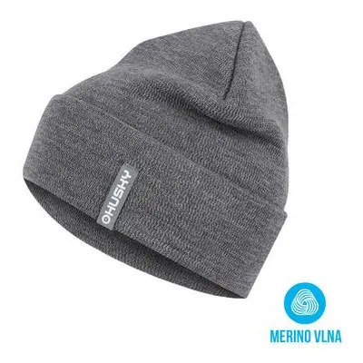 Husky Pánská merino čepice Merhat 1 lt. grey melange L-XL, L / XL