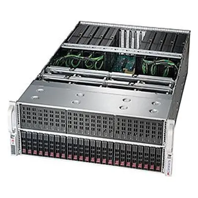 SUPERMICRO 4U GPU server 2xLGA-3647, C622, 24x DDR4 ER, 24x HS (2,5"), 10x GPU ready, M.2, 2+2 2