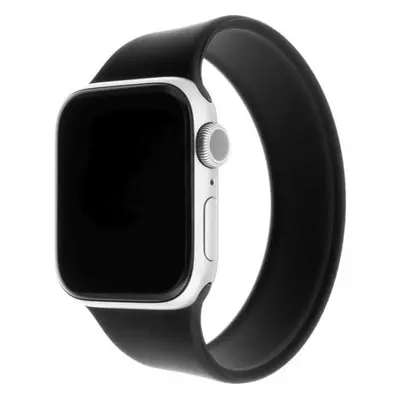 Elastický silikonový řemínek FIXED Silicone Strap pro Apple Watch 42/44/45/49mm, velikost L, čer