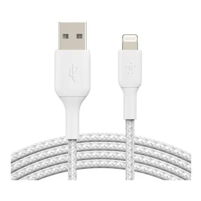 Belkin CAA002bt2MWH oplétaný USB-A - Lightning, 2m, bílý