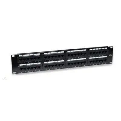 Intellinet Patch panel 48 port Cat5e, UTP, 2U , černý