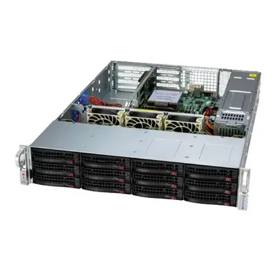 SUPERMICRO WIO A+ Ser 2U UP WIO with 12 hot-swap 3.5" NVMe/SAS/SATA (6 NVMe hybrid) bays and 2 P