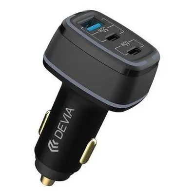 Devia nabíjačka do auta Extreme Speed Series 115W USB+2C Fast Car Charger - Black