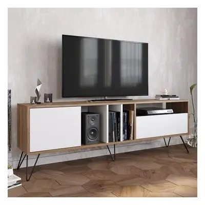 Hanah Home TV Stand Mistico (180) - Walnut, White