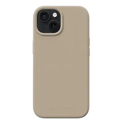 Silikonový ochranný kryt iDeal Of Sweden pro iPhone 15 Beige