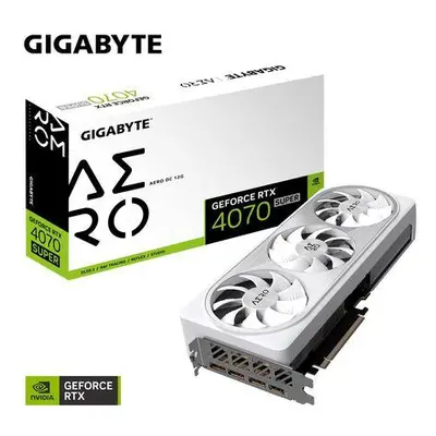 Gigabyte GeForce RTX 4070 SUPER AERO OC 12G, GV-N407SAERO OC-12GD