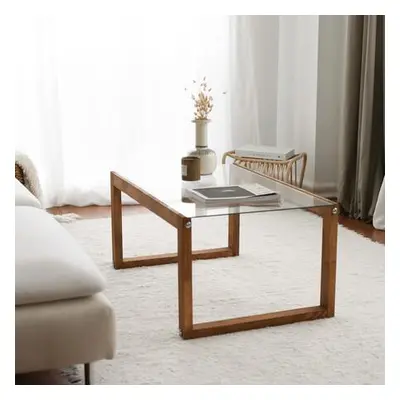 Hanah Home Coffee Table Via - Wooden Wooden